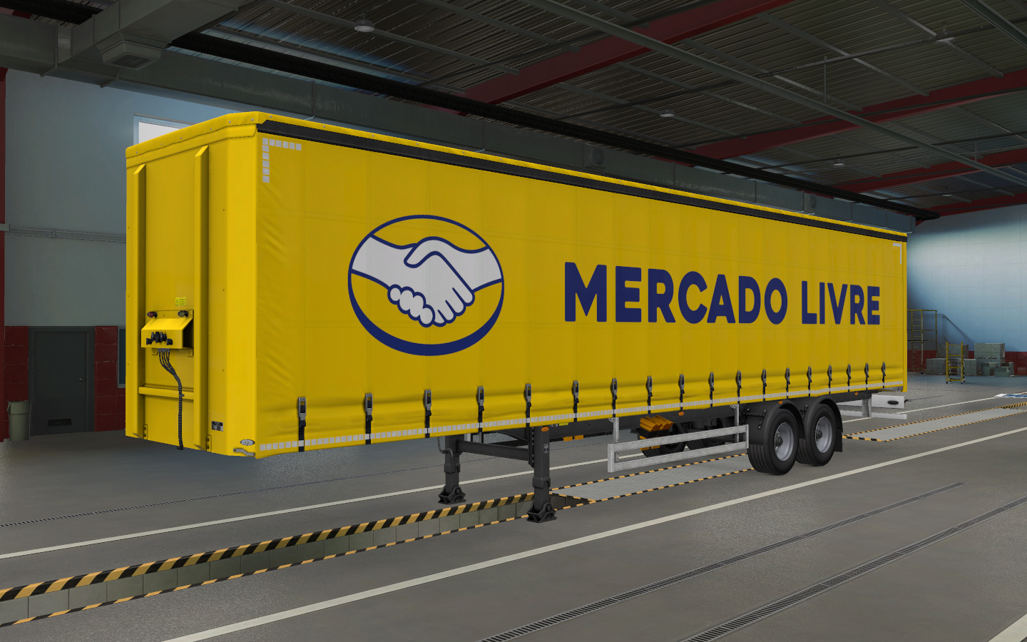 ETS2 - Mercado Livre Skin Trailer (1.43.x)